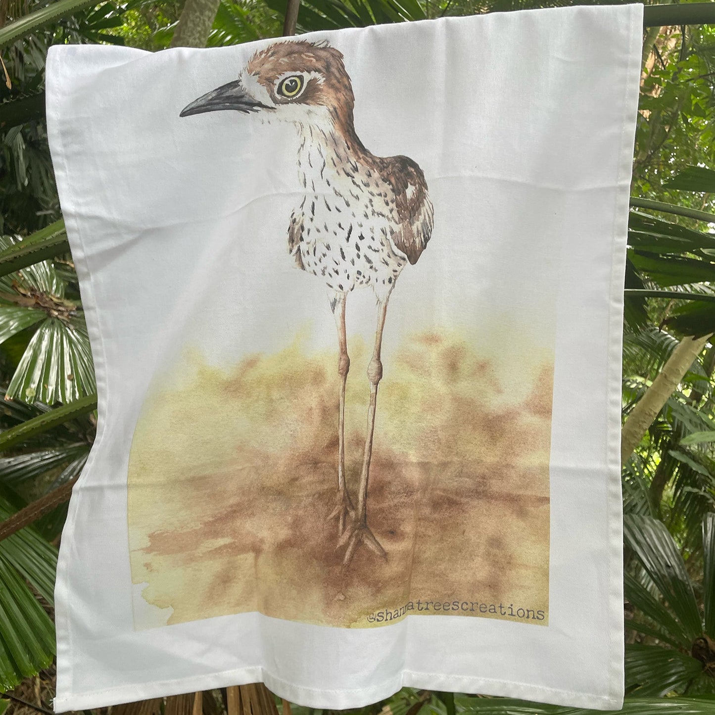 Shanna Trees Creations- "Curlew" Cotton Tea Towel