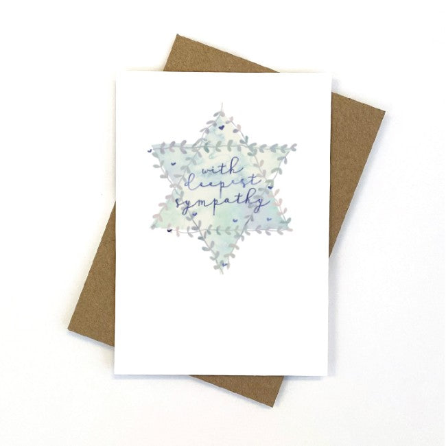 CANDLE BARK CREATIONS - WATERMARK- Deepest Sympathy Greeting Card