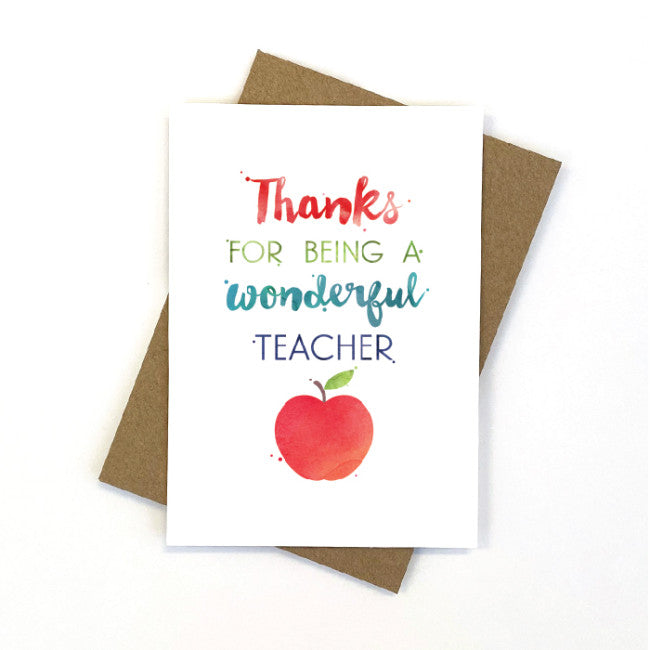 CANDLE BARK CREATIONS - WATERCOLOUR TEACHER - Greeting Card
