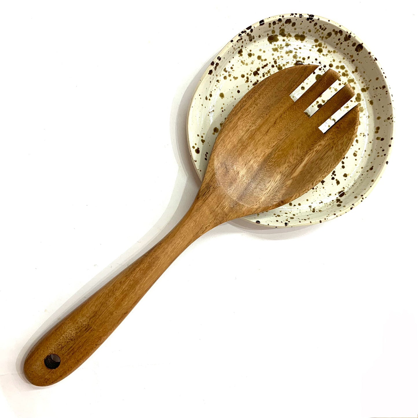 POTTERESS BY ALICIA - Spoon Rest - Brown Speckled