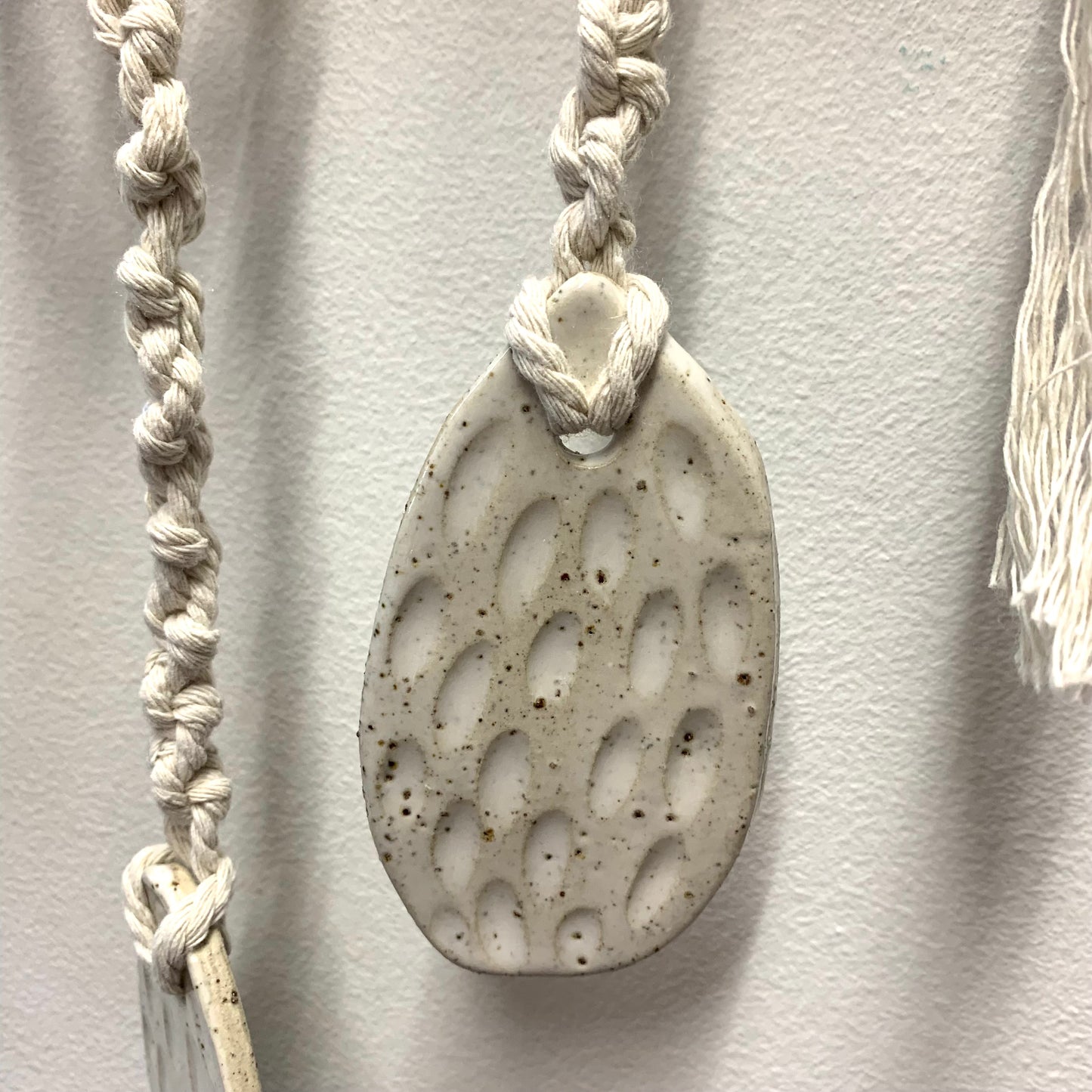 EARTH BY HAND- Clay and Yarn Wall Hanging