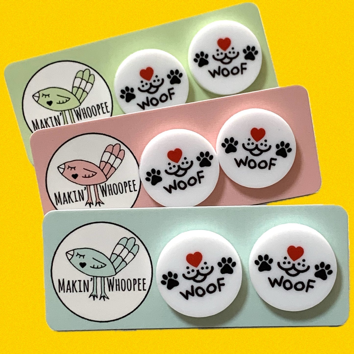 MAKIN' WHOOPEE - Fur Friends- "Team Woof" Dog Lovers Studs