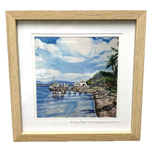 Mark Skelcher Artist - "Trinity Inlet- Square"- Framed Artist Print
