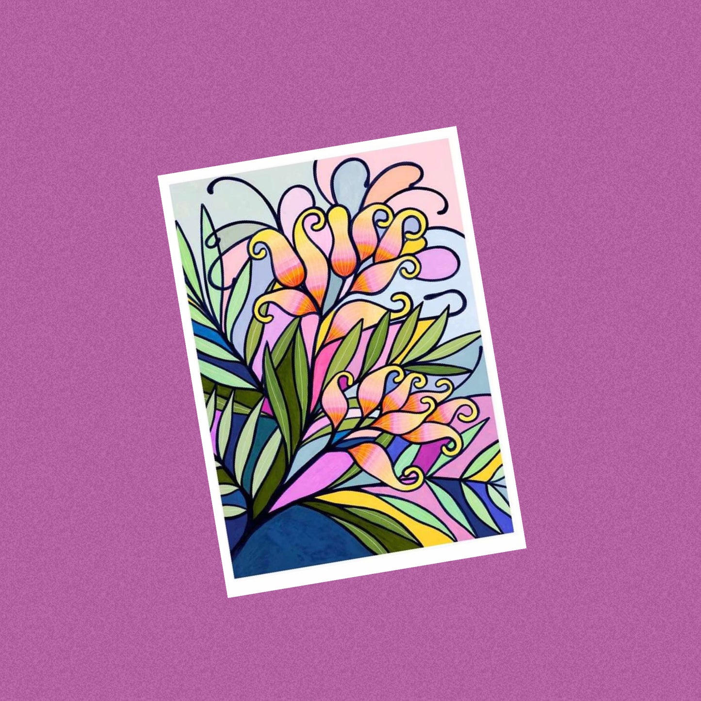 CLAIRE ISHINO- SMALL LIMITED EDITION A5 PRINTS- Grevillea in the Garden