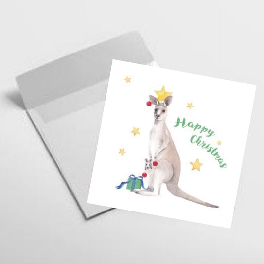 NUOVO - "HOPPY CHRISTMAS" SMALL SQUARE CARD