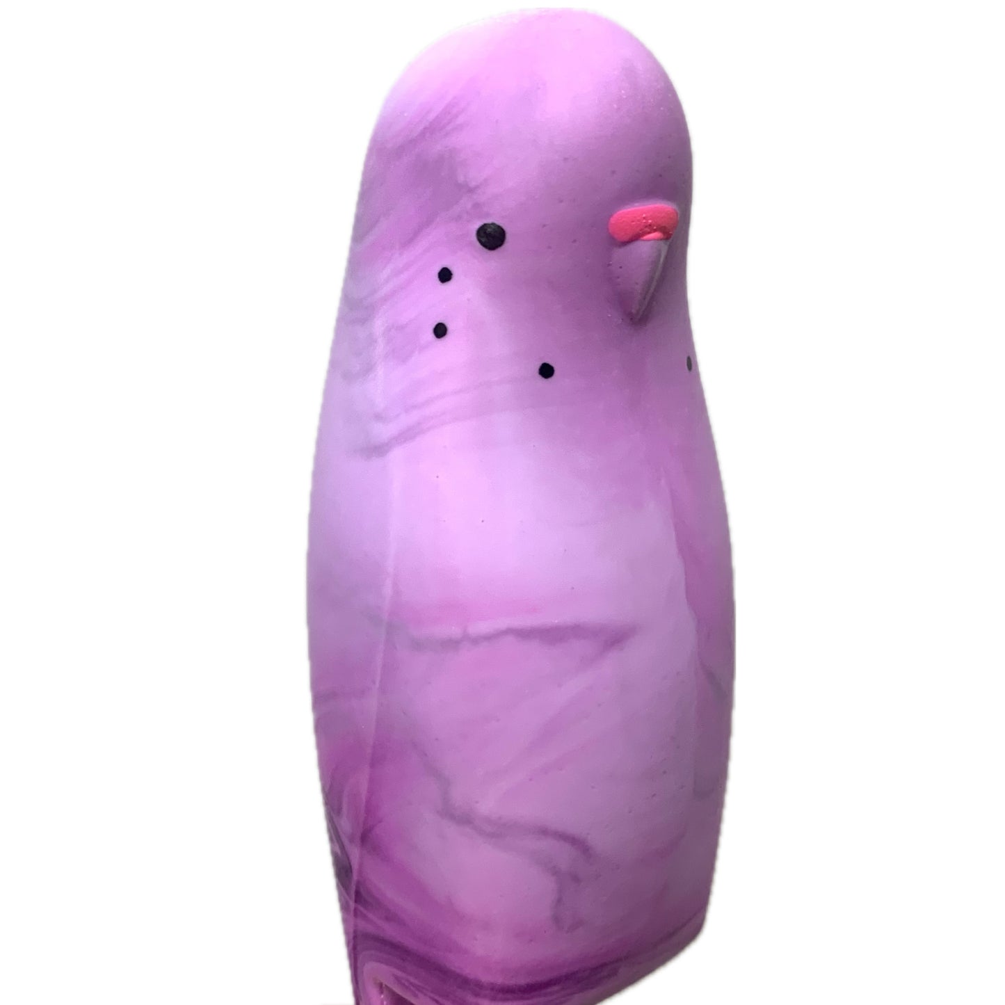 PETE CROMER - RESIN BUDGERIGAR #8 - Boysenberry Swirl