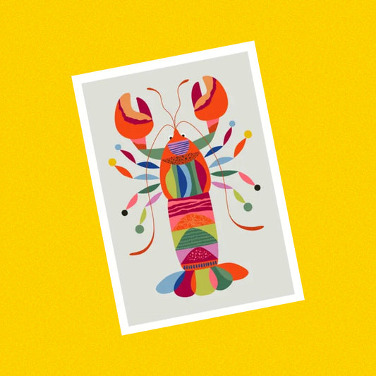 3 BIRDIES STUDIO- "Lobster" A5 Art Print