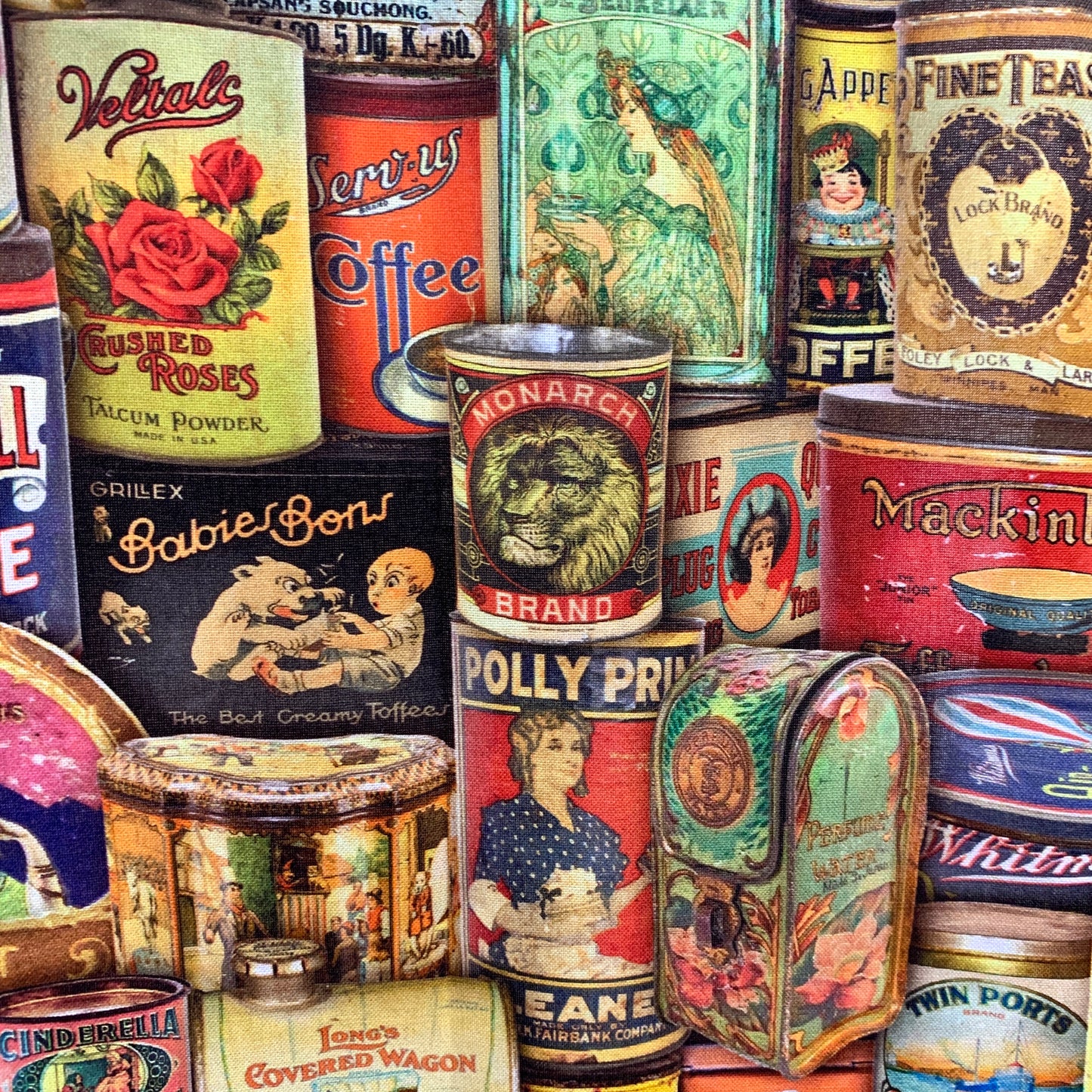 MUMMA WHOOPEE - "Vintage Tins" FABRIC APRON