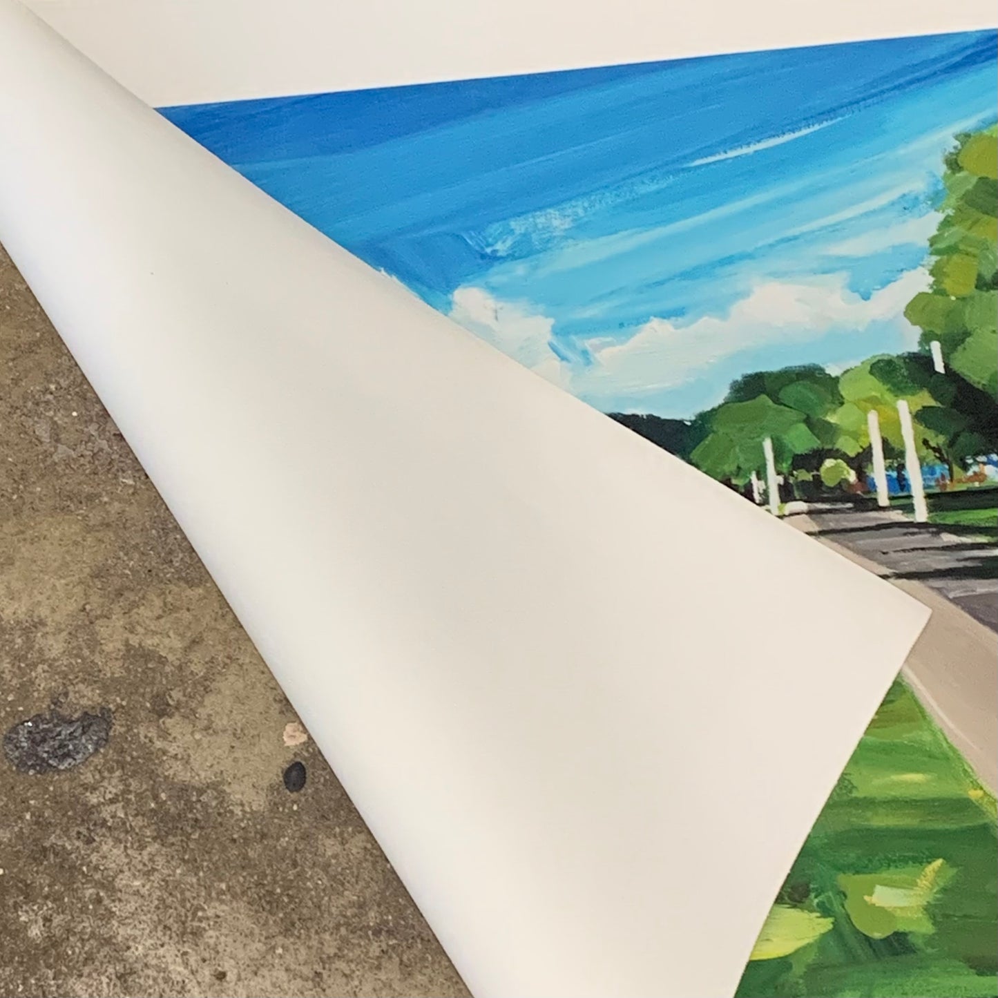 Mark Skelcher Artist - "Cairns Esplanade"- Canvas Print