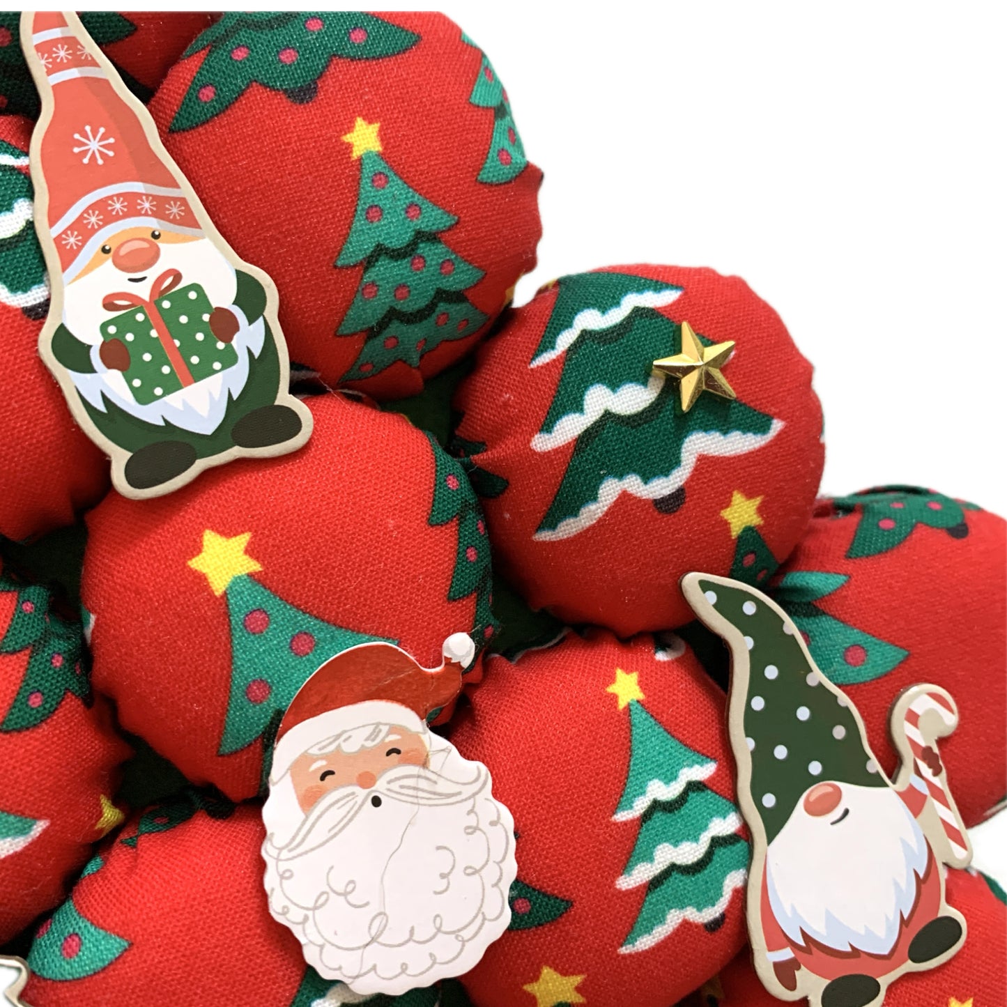 MUMMA WHOOPEE- "All the Trees"- LARGE BOTTLE TOP CHRISTMAS TREE WALL HANGING