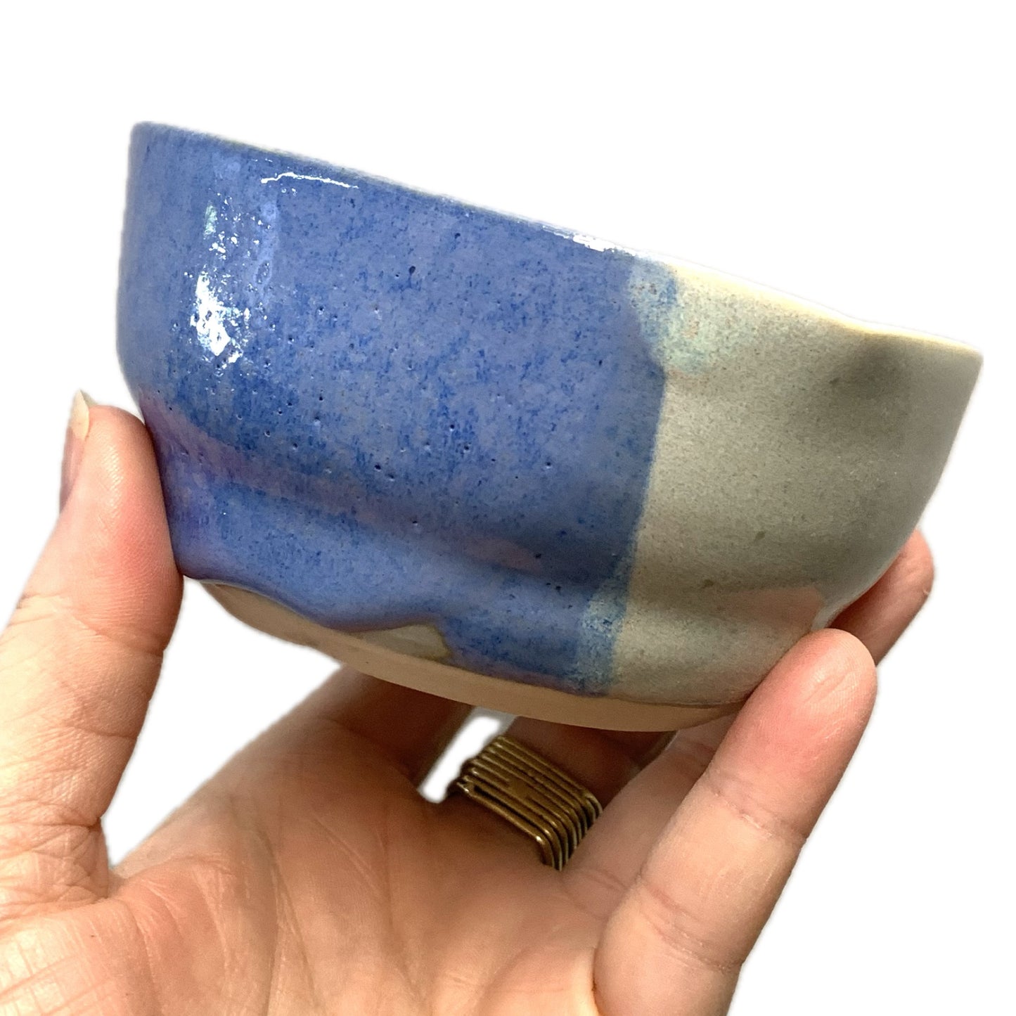 EARTH BY HAND- Heart Dishes- Blue