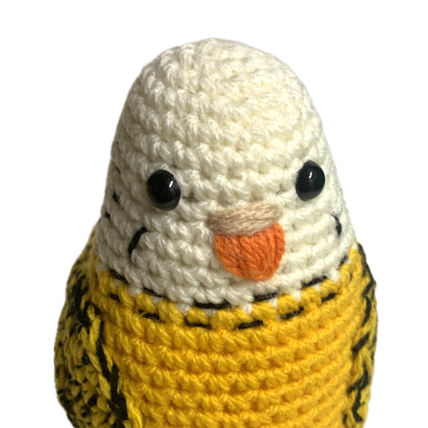 BEAKNITS- DARK YELLOW CROCHETED BUDGIE