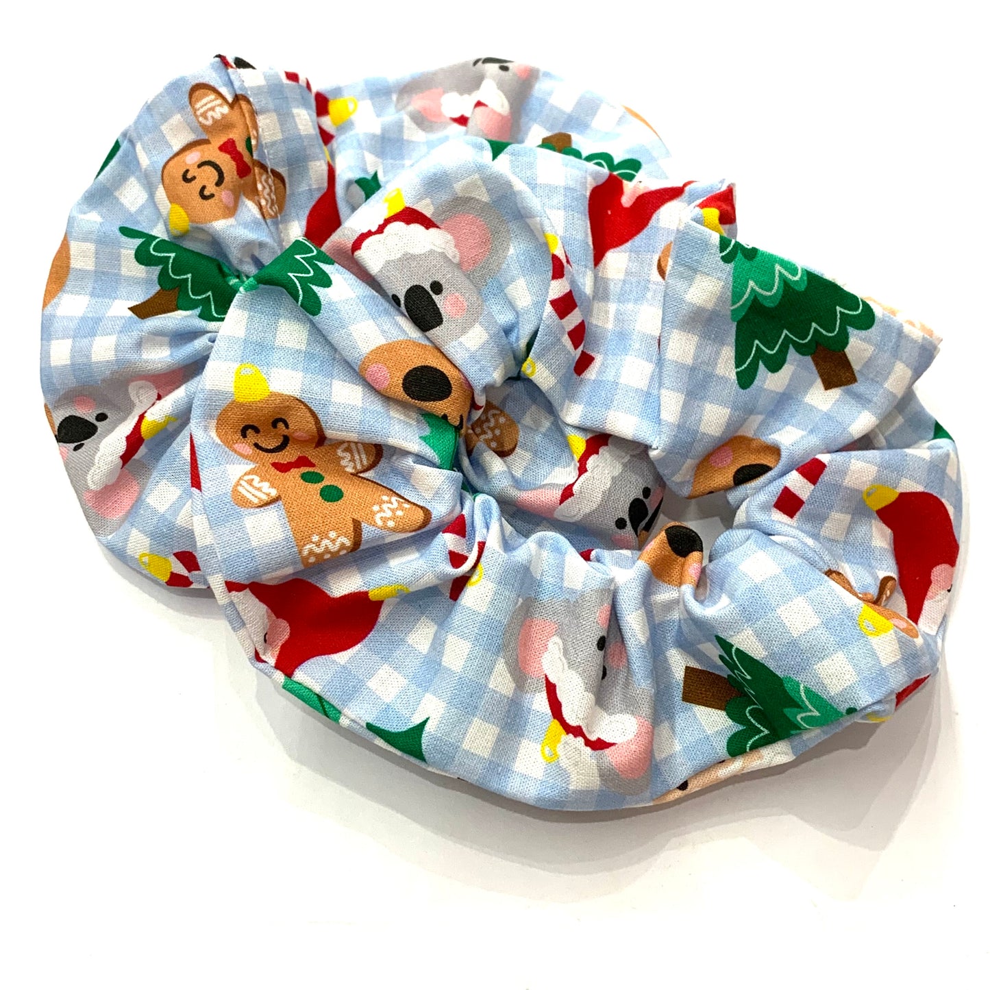 MAKIN' WHOOPEE - Jumbo "Checkered Cutemas" Christmas Scrunchies