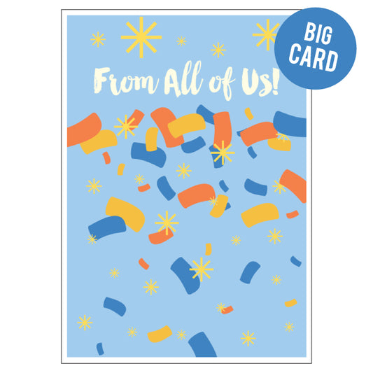 CANDLE BARK CREATIONS - CONFETTI FROM ALL OF US- Jumbo Gift Card