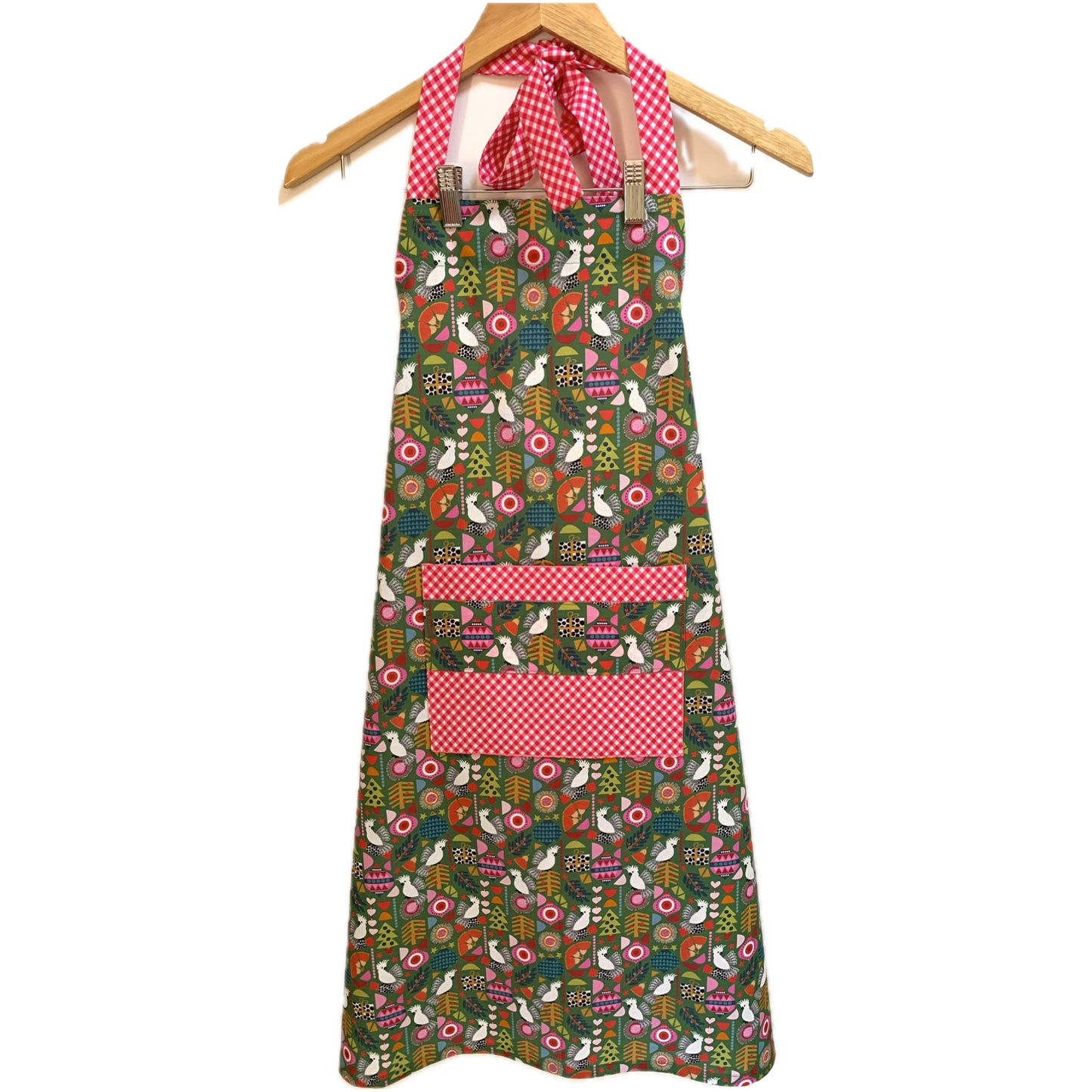 MUMMA WHOOPEE - "Green Australiana" Christmas Apron