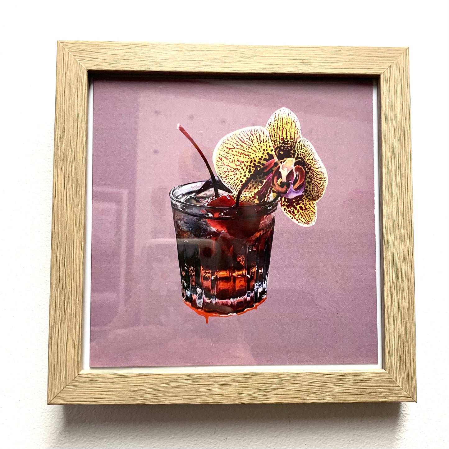 HANNAH MURRAY - "Tropicalia #1" Square Framed Image