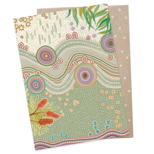 EARTH GREETINGS- Country In Bloom- Greeting Card