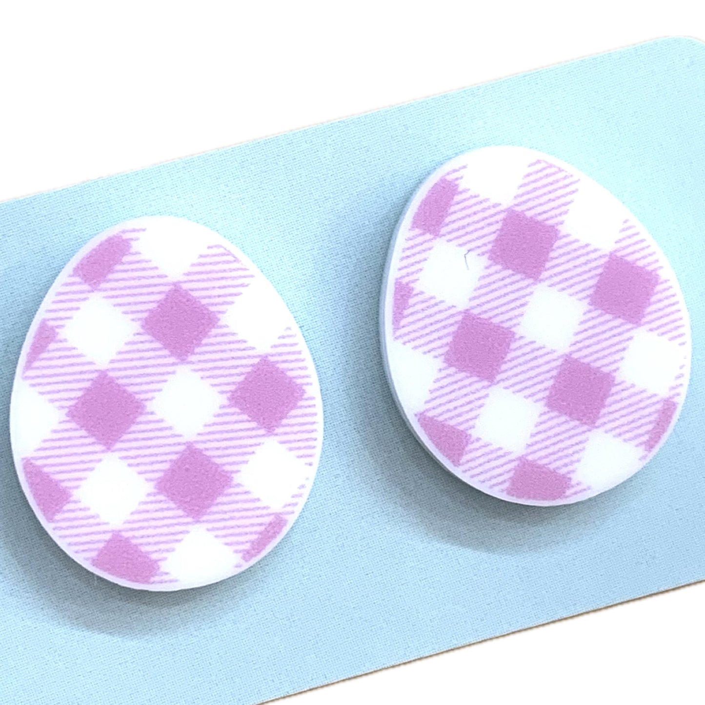 MAKIN' WHOOPEE EASTER STUDS - PINK GINGHAM