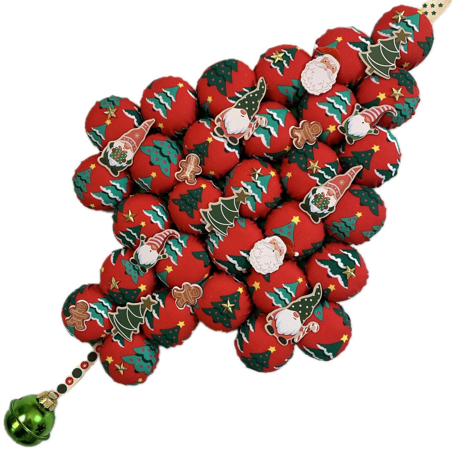 MUMMA WHOOPEE- "All the Trees"- LARGE BOTTLE TOP CHRISTMAS TREE WALL HANGING