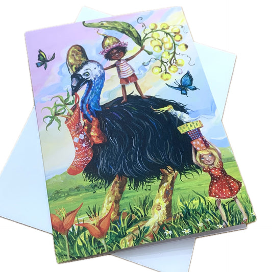 HAYLEY GILLESPIE - CHRISTMAS CARD - Cassowary