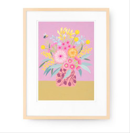 CLAIRE ISHINO- SMALL LIMITED EDITION A5 PRINTS- Blue Banded Bee