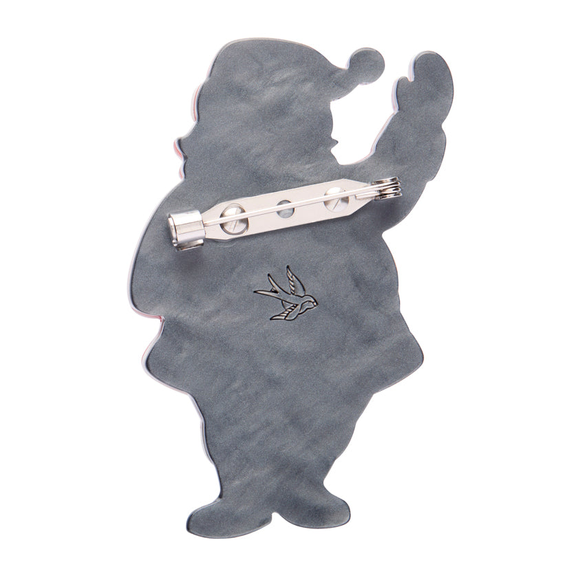 ERSTWILDER - "Santa's Surprise" Brooch - MERRY MENAGERIE- CHRISTMAS COLLECTION