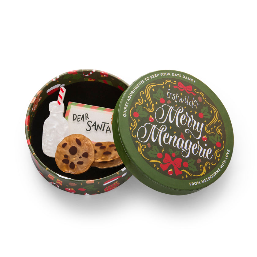 ERSTWILDER - "Midnight Snack Station" Brooch - MERRY MENAGERIE- CHRISTMAS COLLECTION