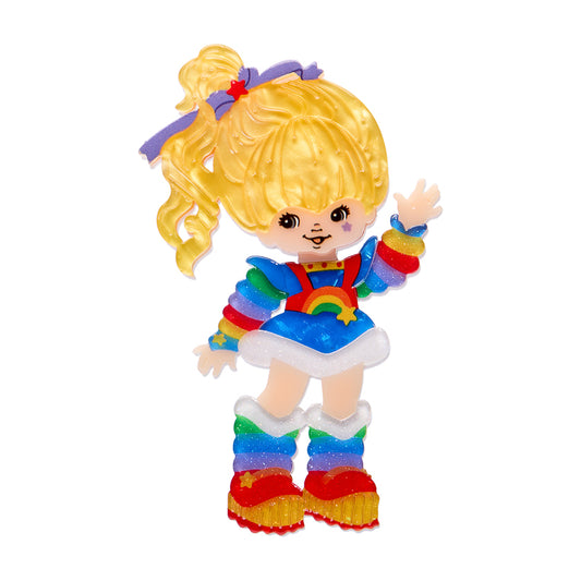 ERSTWILDER - "Rainbow Brite Says Hello" Brooch - RAINBOW BRIGHT COLLECTION