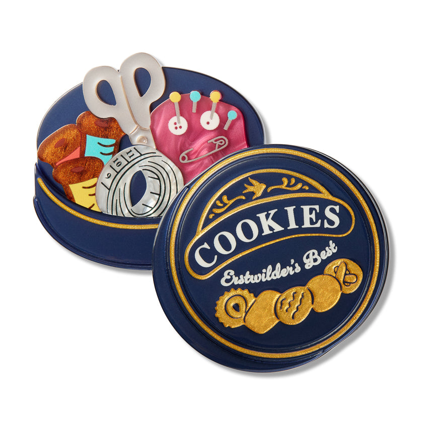 ERSTWILDER - "Cookie Tin Secrets" Brooch - ARTS AND CRAFTS PART 2