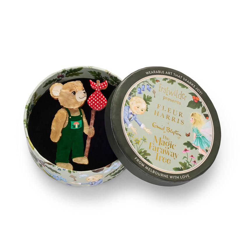 ERSTWILDER - "Bear's Adventures" Brooch - Fleur Harris x Enid Blyton - THE MAGIC FARAWAY TREE