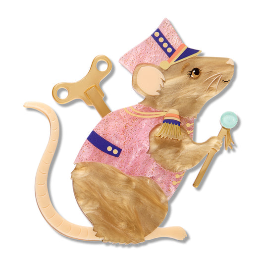 ERSTWILDER - " Clockwork Mouse" Brooch - Fleur Harris x Enid Blyton - THE MAGIC FARAWAY TREE