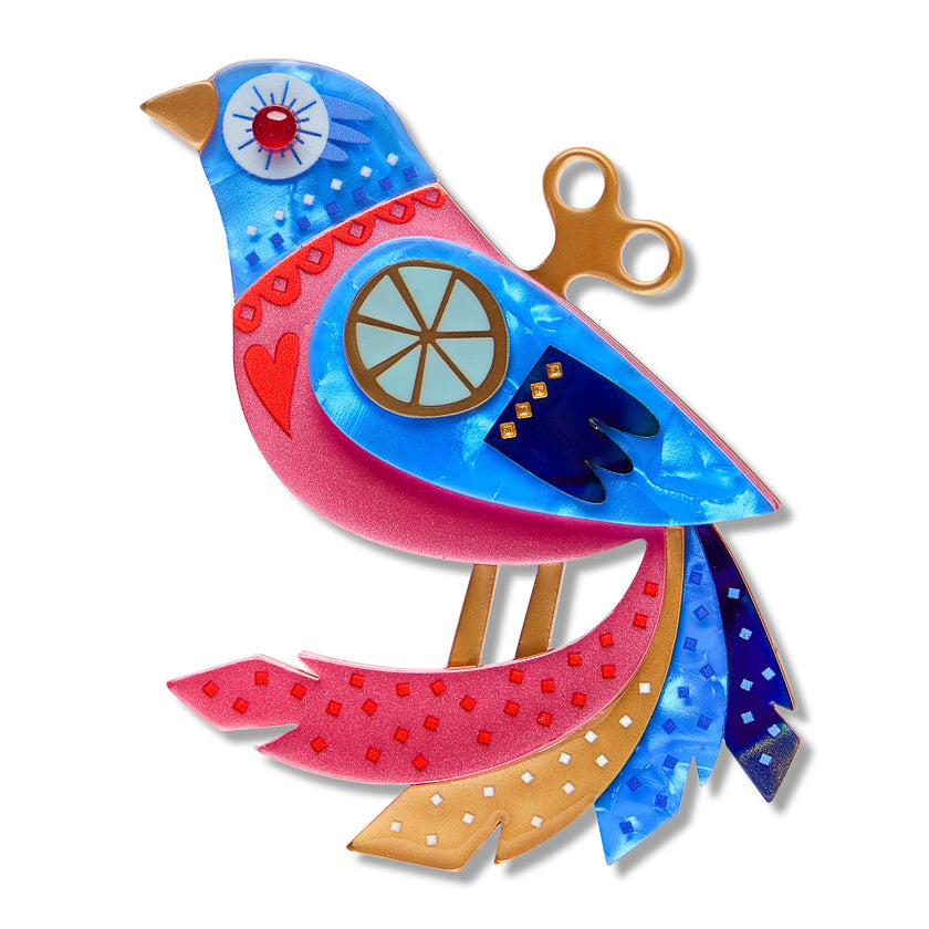 ERSTWILDER - "The Wind Up" Brooch - Pete Cromer Fairy Tales: Part 2