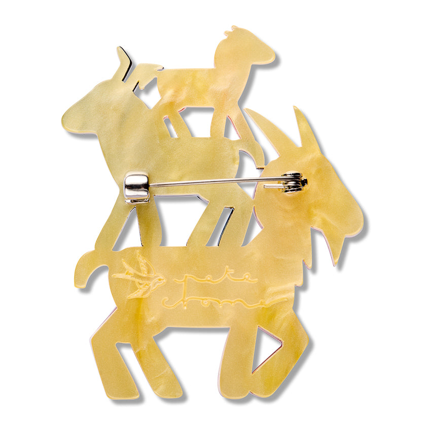 ERSTWILDER - "Goat Goals" Brooch - Pete Cromer Fairy Tales: Part 2