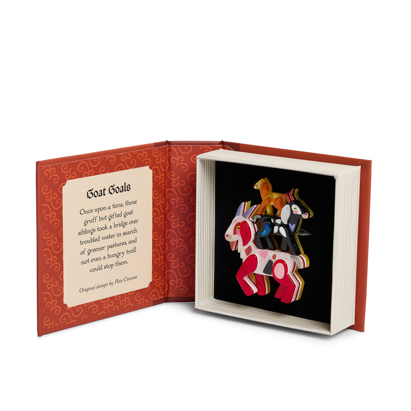 ERSTWILDER - "Goat Goals" Brooch - Pete Cromer Fairy Tales: Part 2