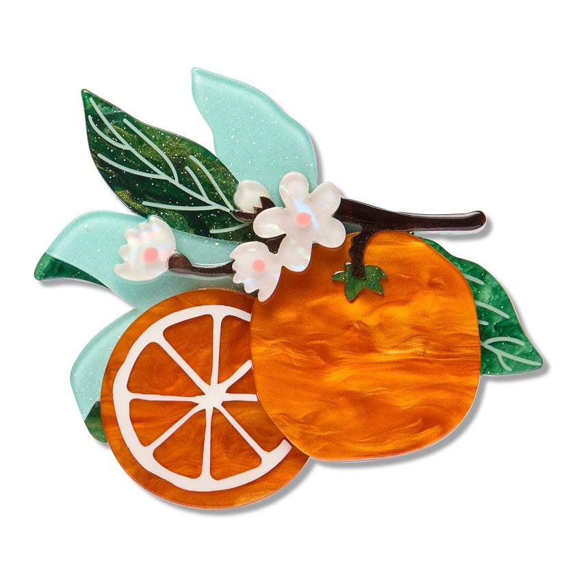 ERSTWILDER - "Orange Crush" Brooch - 15th Birthday Fan Favourites