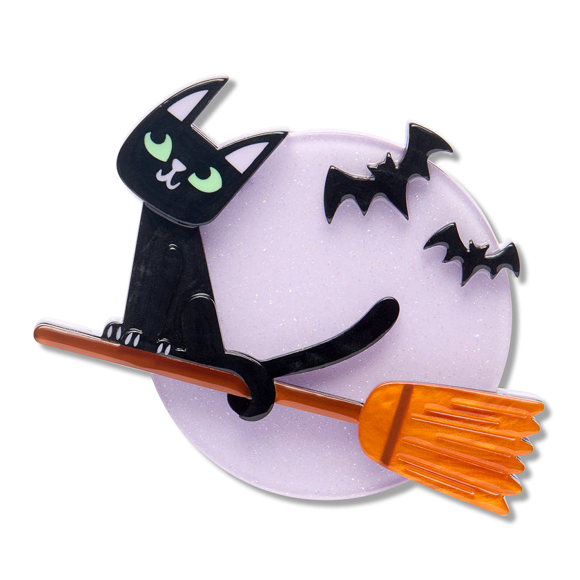 ERSTWILDER - "Familiar Flight" Brooch - Midnight Mischief
