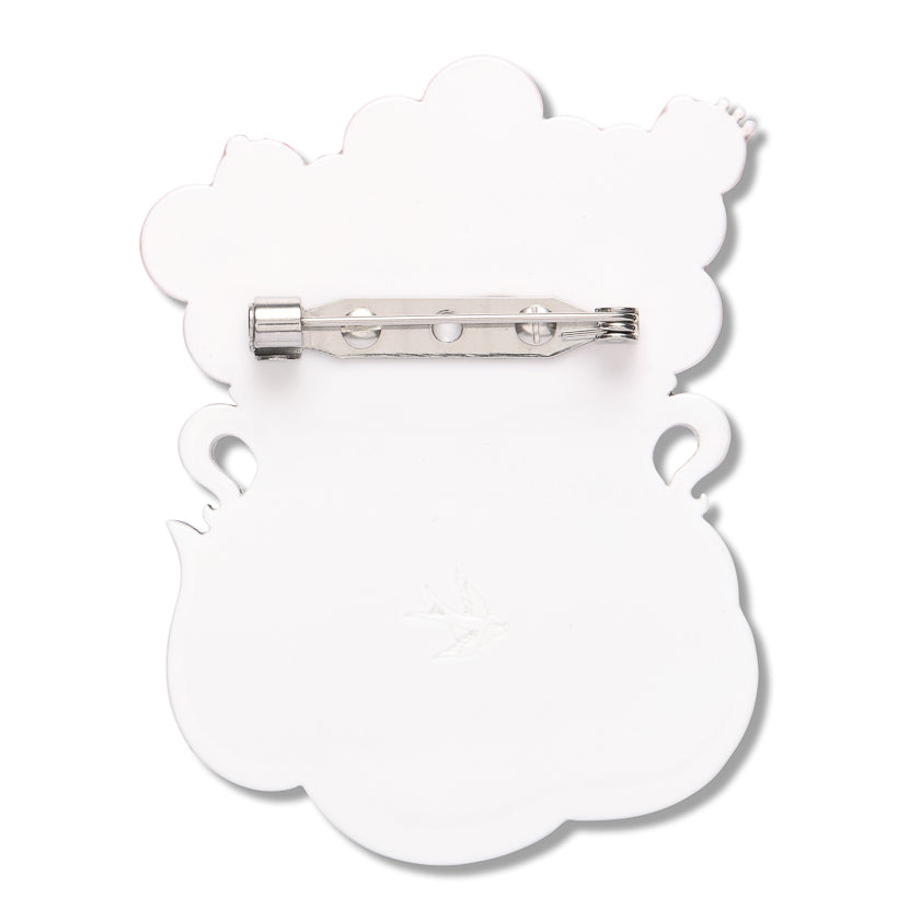 ERSTWILDER - "Spookin' Spa Day" Brooch - Midnight Mischief