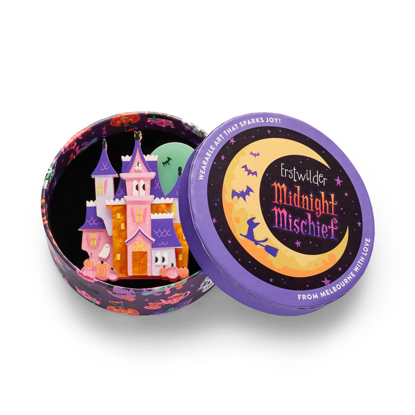 ERSTWILDER - "Haunted Hideaway" Brooch - Midnight Mischief