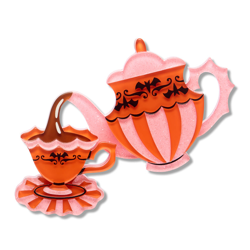 ERSTWILDER - "Spills and Spells" Brooch - Midnight Mischief