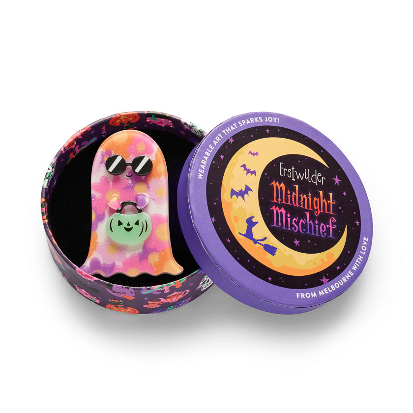 ERSTWILDER - "Season's Screamings" Brooch - Midnight Mischief