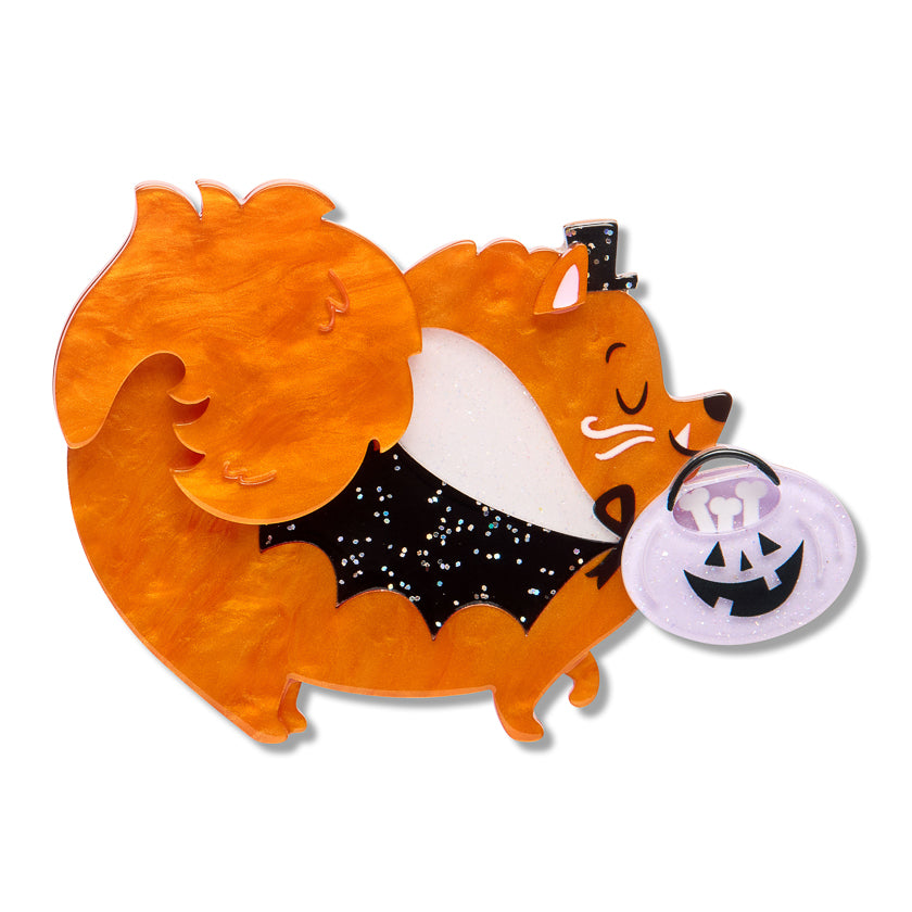 ERSTWILDER - "Count Barkula" Brooch - Midnight Mischief