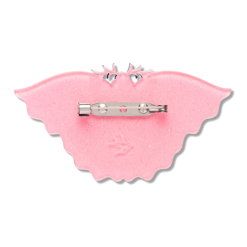 ERSTWILDER - "Flutter By Night" Brooch - Midnight Mischief