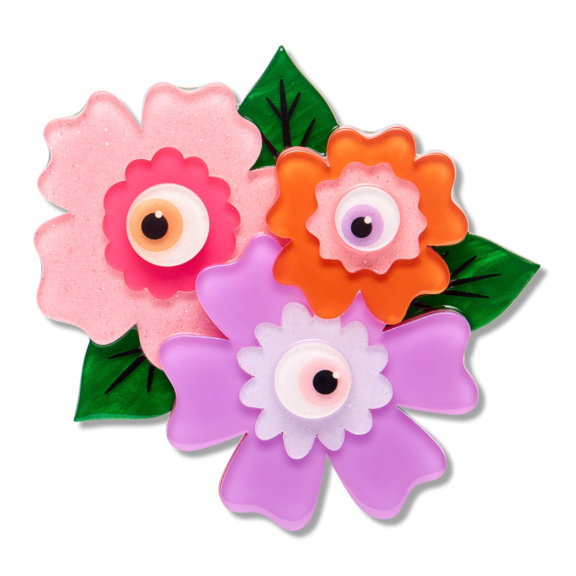 ERSTWILDER - "Eye Spy" Brooch - Midnight Mischief