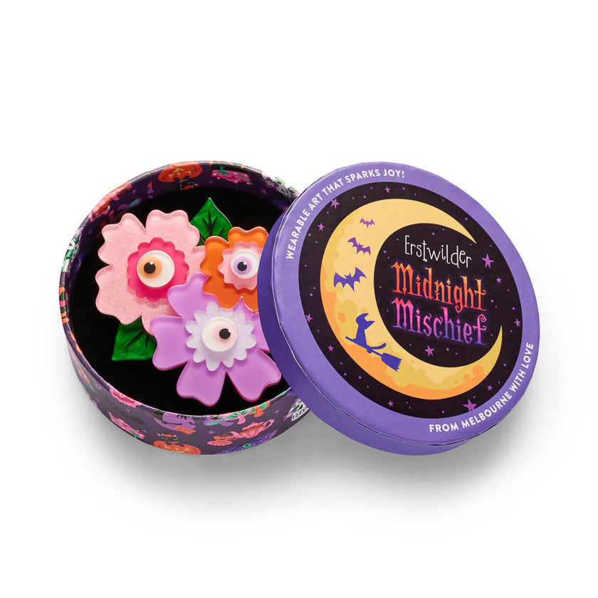 ERSTWILDER - "Eye Spy" Brooch - Midnight Mischief