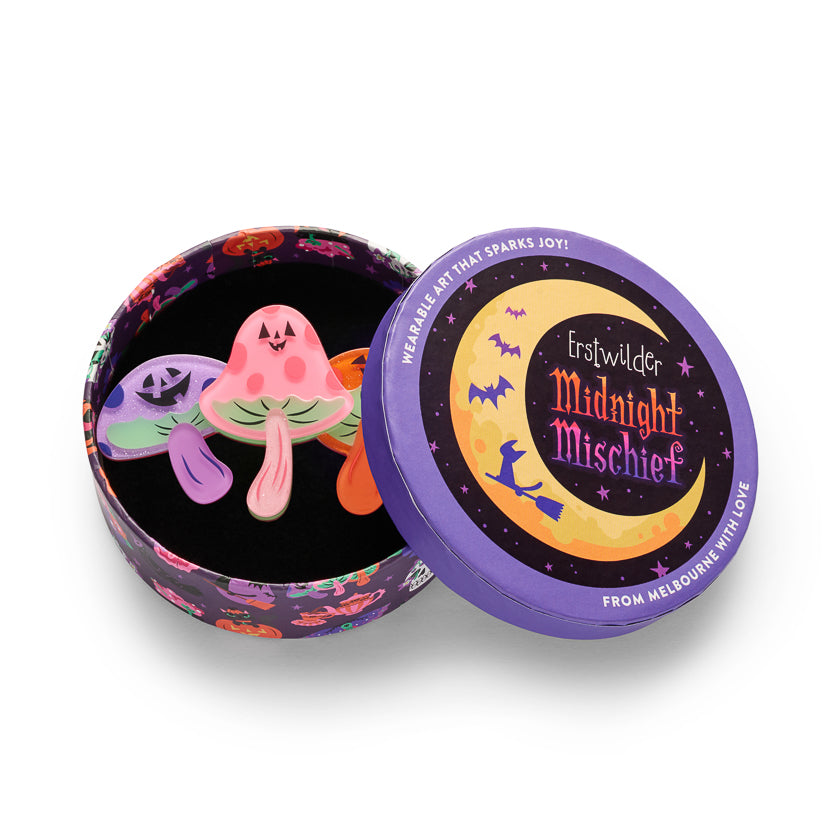 ERSTWILDER - "Out of the Shadows" Brooch - Midnight Mischief