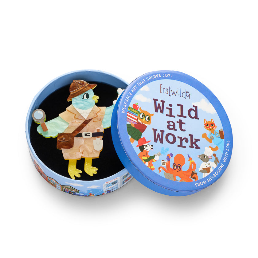 ERSTWILDER - "Dr. Fossil" Brooch - WILD AT WORK