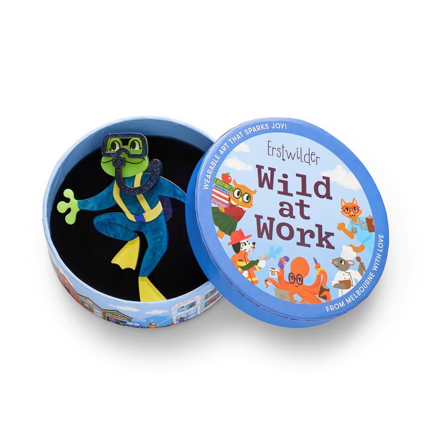 ERSTWILDER - "Slick Swimmer" Brooch - WILD AT WORK