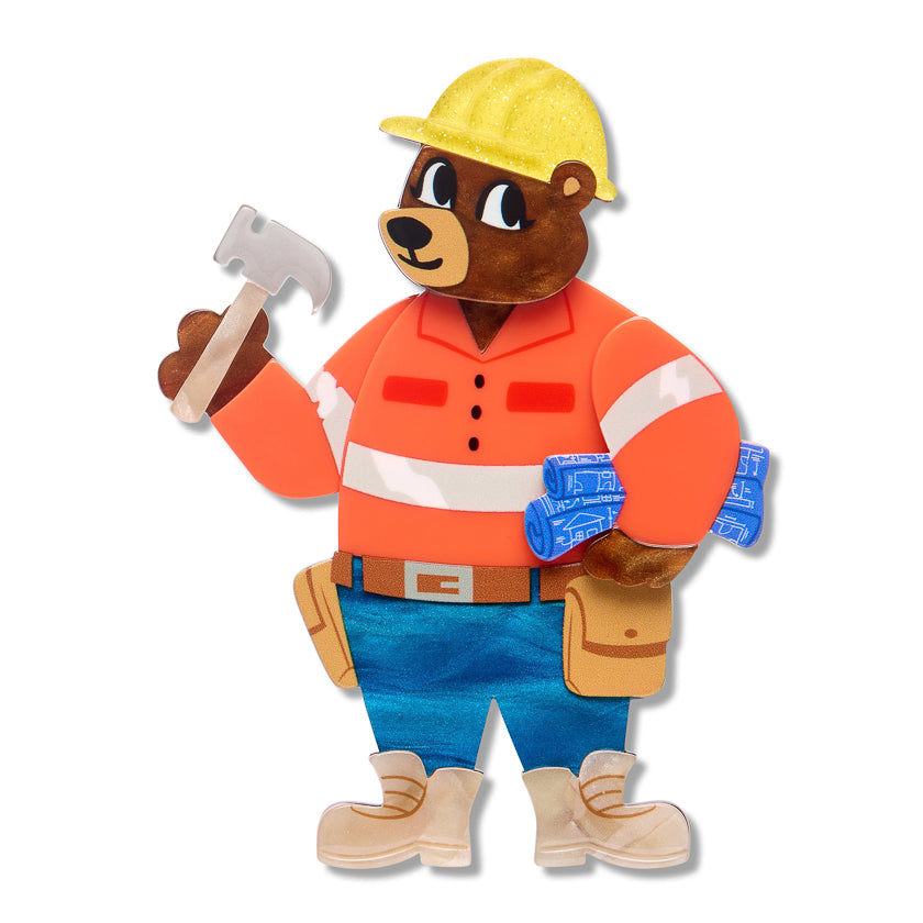 ERSTWILDER - "Foreman Grizzly" Brooch - WILD AT WORK