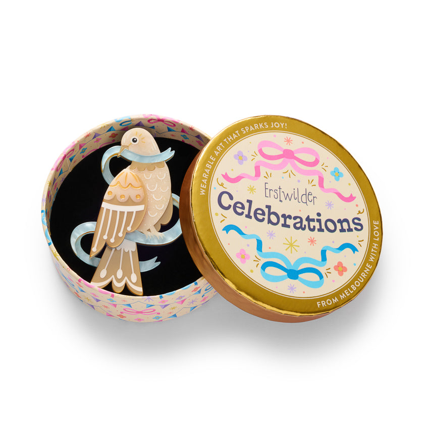 ERSTWILDER - "BLUE RIBBON DAYS" Brooch - CELEBRATIONS
