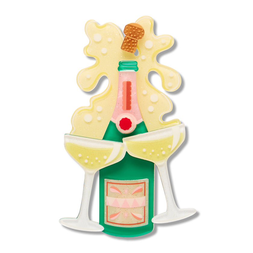 ERSTWILDER - "RAISE A GLASS" Brooch - CELEBRATIONS